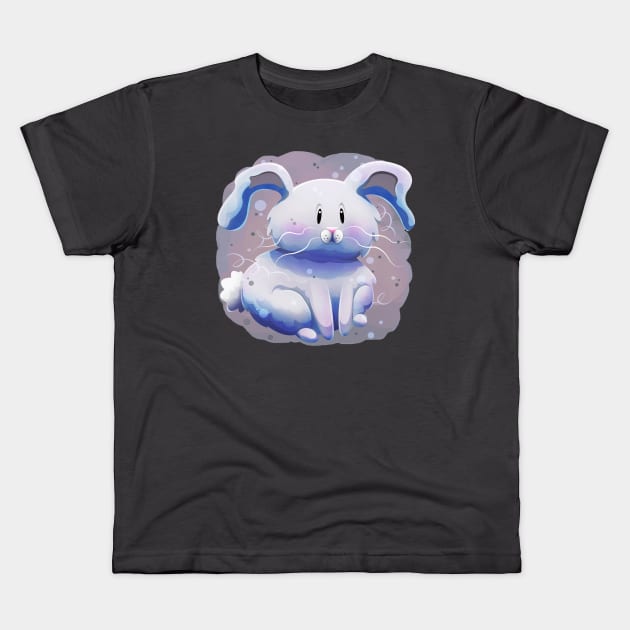 Dust Bunny Kids T-Shirt by Art by Angele G